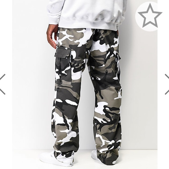 grey camo pants